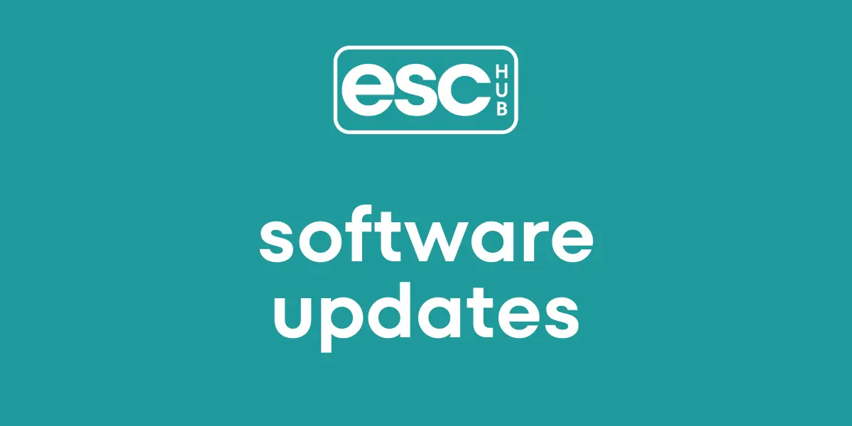 ESC Hub Software Updates graphic